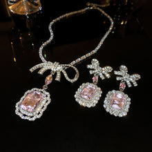 Load image into Gallery viewer, Alloy Crystal Geometric Dangle Earrings