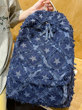 Load image into Gallery viewer, Star Denim Backpack Bag