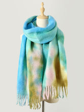 Load image into Gallery viewer, Fringe Tie-Dye Polyester Scarf