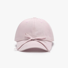 Load image into Gallery viewer, Tied Bow Cotton Baseball Cap