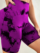 Load image into Gallery viewer, Tie-Dye High Waist Active Shorts