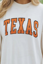 Load image into Gallery viewer, TEXAS Round Neck Dropped Shoulder Sweatshirt