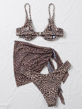 Load image into Gallery viewer, Printed Spaghetti Strap Three-Piece Swim Set