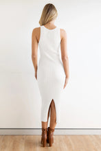 Load image into Gallery viewer, Slit Ribbed Round Neck Sleeveless Dress