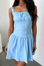 Load image into Gallery viewer, Decorative Button Square Neck Cami Dress