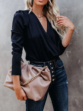 Load image into Gallery viewer, Surplice Long Sleeve Blouse