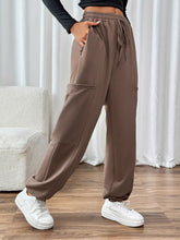 Load image into Gallery viewer, Perfee Tied Joggers with Pockets