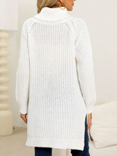 Load image into Gallery viewer, Slit Turtleneck Long Sleeve Sweater