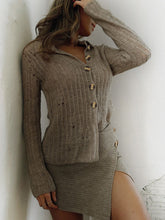 Load image into Gallery viewer, Perfee Button Up Long Sleeve Cardigan