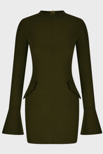 Load image into Gallery viewer, Mock Neck Long Sleeve Mini Dress