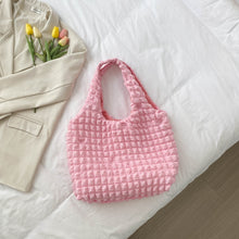 Load image into Gallery viewer, Ruched Polyester Large Handbag