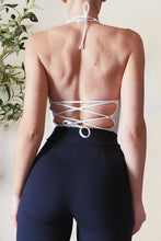 Load image into Gallery viewer, Backless Lace-Up Halter Neck Cami
