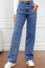 Load image into Gallery viewer, High Waist Straight Jeans