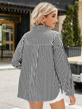 Load image into Gallery viewer, Striped Button Up Long Sleeve Shirt