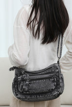 Load image into Gallery viewer, Adjustable Strap Denim Crossbody Bag