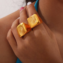 Load image into Gallery viewer, Titanium Steel Fingerprint Signet Ring