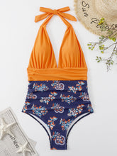 Load image into Gallery viewer, Halter Neck One-Piece Swimwear