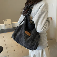 Load image into Gallery viewer, Adjustable Strap Denim Shoulder Bag