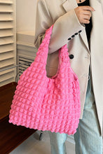 Load image into Gallery viewer, Ruched Polyester Large Handbag