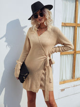 Load image into Gallery viewer, Tied Open Front Long Sleeve Cardigan