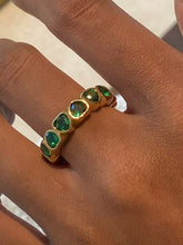 Load image into Gallery viewer, 18K Gold-Plated Inlaid Zircon Ring
