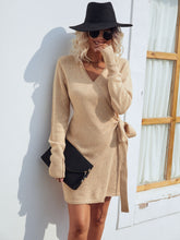 Load image into Gallery viewer, Tied Open Front Long Sleeve Cardigan