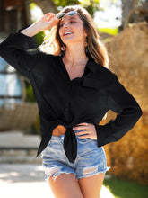 Load image into Gallery viewer, Pocketed Dropped Shoulder Cover Up