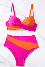 Load image into Gallery viewer, Contrast Sweetheart Neck Bikini Set