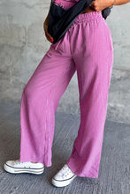 Load image into Gallery viewer, Plaid Wide Leg Pants with Pockets