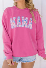 Load image into Gallery viewer, MAMA Round Neck Long Sleeve Sweatshirt