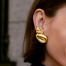 Load image into Gallery viewer, 18K Gold-Plated Conch Earrings