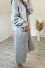 Load image into Gallery viewer, Peace Sign Long Sleeve Cardigan