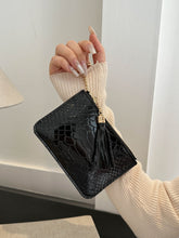Load image into Gallery viewer, PU Leather Tassel Trim Card Case