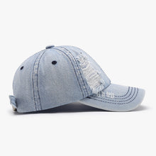 Load image into Gallery viewer, Distressed Cotton Baseball Cap