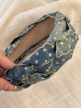 Load image into Gallery viewer, Star Braided Wide Denim Headband