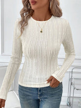 Load image into Gallery viewer, Round Neck Long Sleeve Top