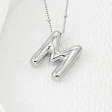 Load image into Gallery viewer, Copper Bubble Letter Pendant Necklace