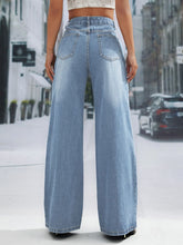 Load image into Gallery viewer, Wide Leg Jeans with Pockets