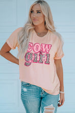 Load image into Gallery viewer, COWGIRL Graphic Cuffed Tee