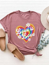 Load image into Gallery viewer, Graphic Round Neck Short Sleeve T-Shirt