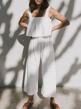 Load image into Gallery viewer, Square Neck Wide Strap Top and Pants Set