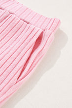 Load image into Gallery viewer, Ribbed V-Neck Top and Pants Lounge Set