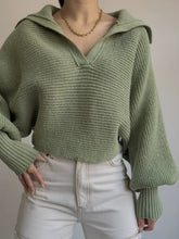 Load image into Gallery viewer, Johnny Collar Long Sleeve Sweater