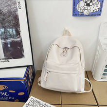 Load image into Gallery viewer, PU Leather Zip Backpack Bag
