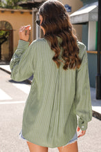 Load image into Gallery viewer, Striped Button Up Long Sleeve Shirt