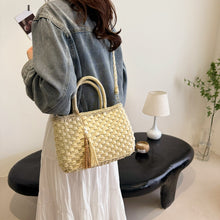 Load image into Gallery viewer, Braided Strap Paper Weave Shoulder Bag