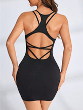 Load image into Gallery viewer, Crisscross Scoop Neck Active Dress