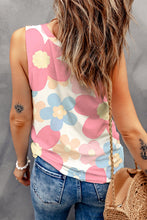 Load image into Gallery viewer, Flower Printed Round Neck Tank