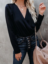 Load image into Gallery viewer, Surplice Long Sleeve Blouse