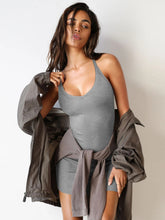 Load image into Gallery viewer, Scoop Neck Wide Strap Mini Dress